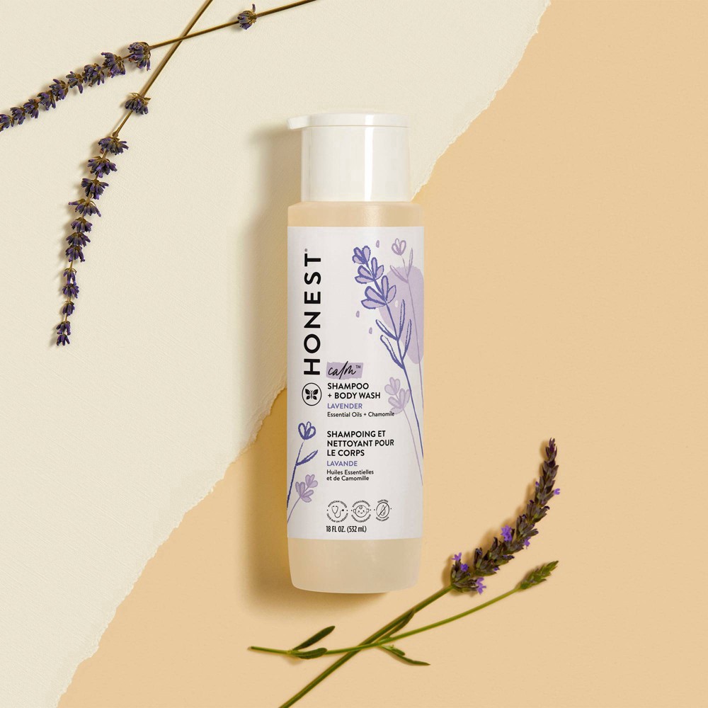 slide 8 of 21, Honest Calm Lavender Shampoo + Body Wash 18 fl oz, 18 fl oz