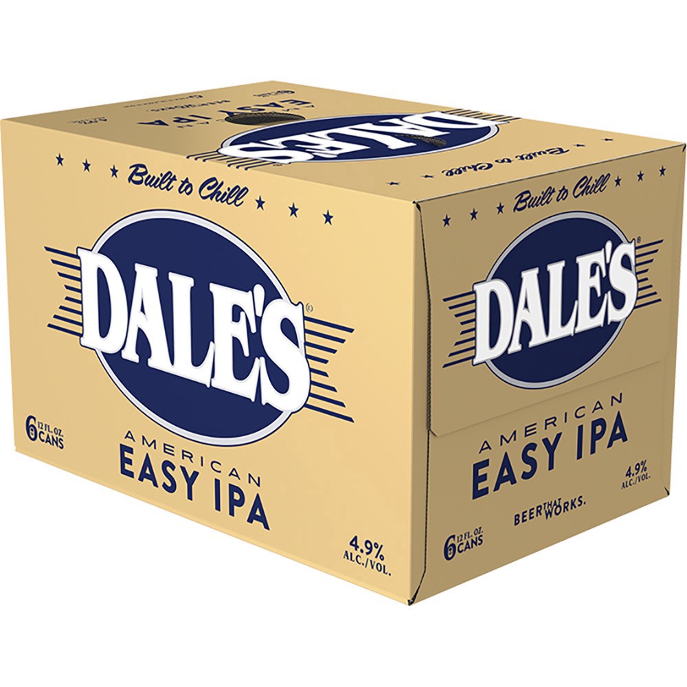 slide 1 of 1, Dale's Oskar Blues Dales Easy IPA 4/6/12oz, 6 ct
