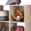 slide 9 of 17, Whitmor 6-Section Cube Organizer White Oak, 1 ct