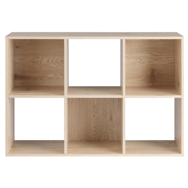 slide 17 of 17, Whitmor 6-Section Cube Organizer White Oak, 1 ct