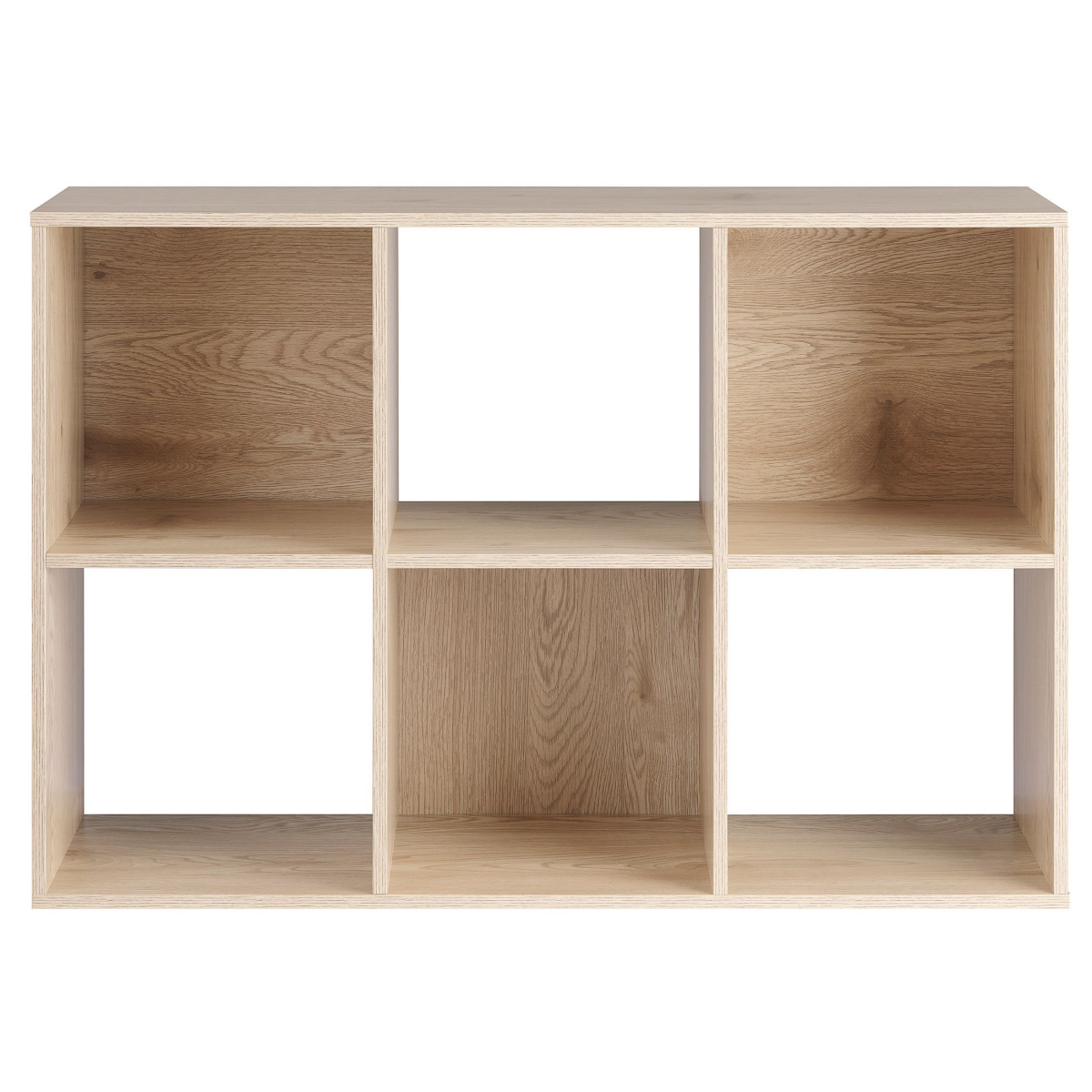 slide 15 of 17, Whitmor 6-Section Cube Organizer White Oak, 1 ct