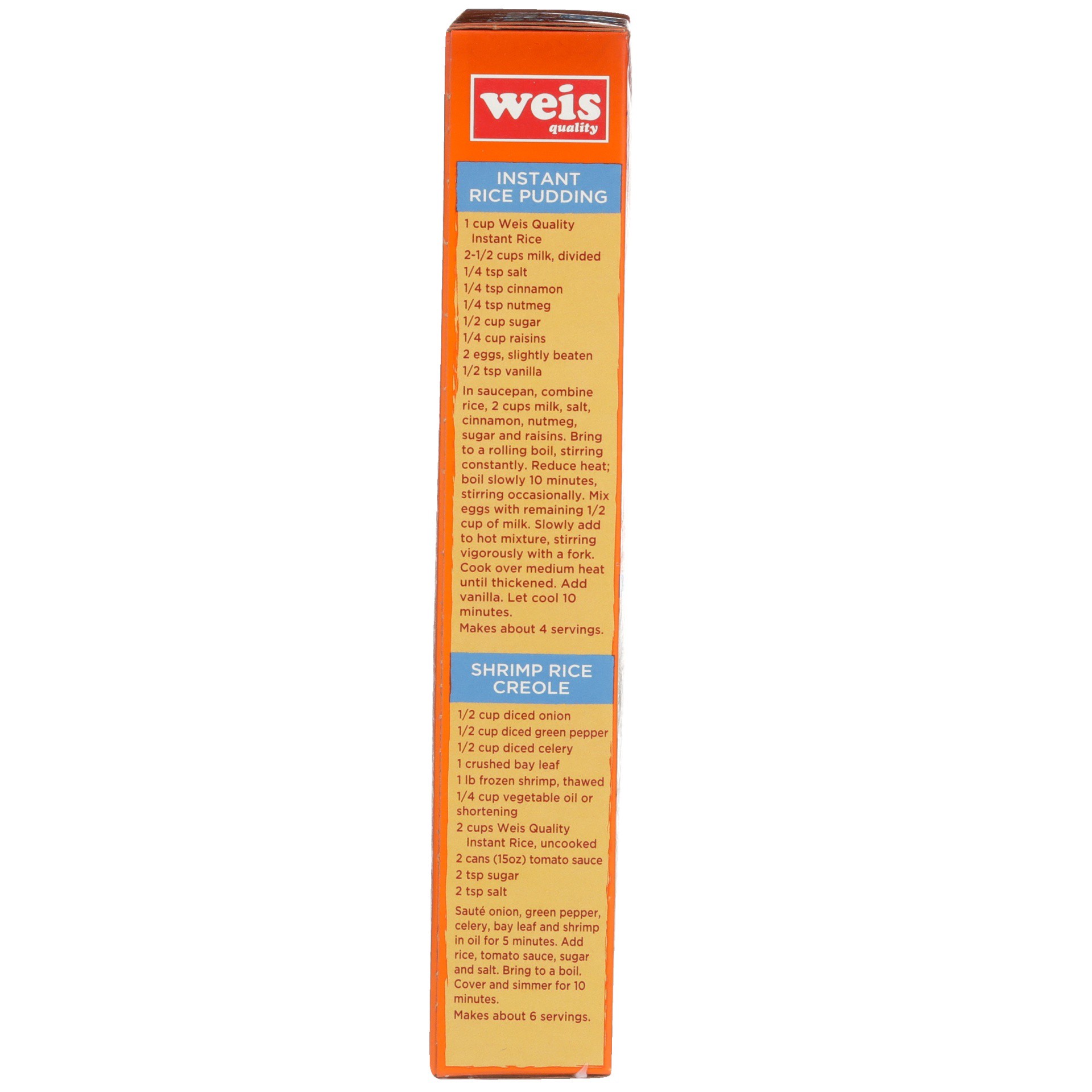 slide 3 of 6, Weis Quality White Long Grain Instant Rice, 14 oz