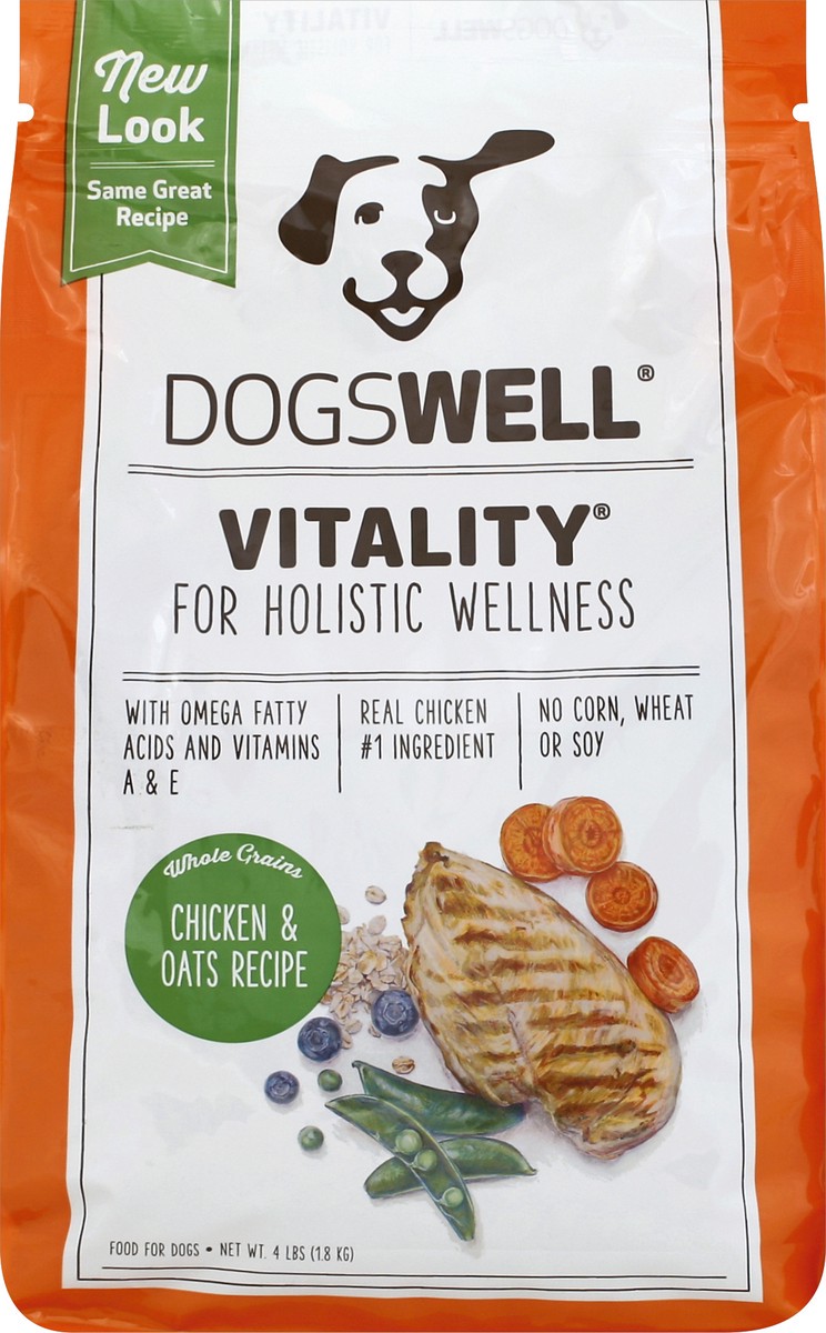 slide 6 of 6, Dogswell Chicken Oats Recipe Vitality Dog Food, 4 lb