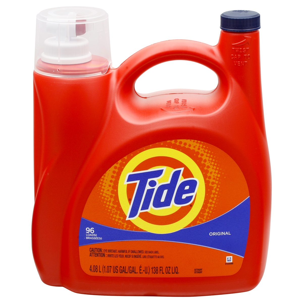 slide 1 of 1, Tide Original Detergent 4.08 lt, 138 fl oz