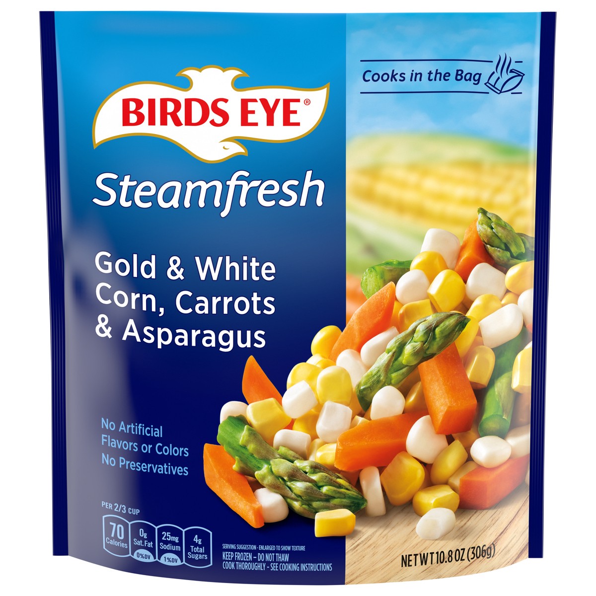 slide 1 of 5, Birds Eye Gold & White Corn, Carrots & Asparagus 10.8 oz, 10.8 oz