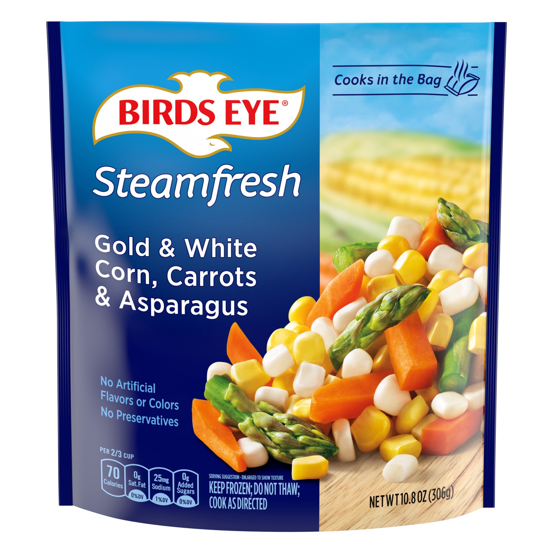 slide 1 of 5, Birds Eye Gold & White Corn, Carrots & Asparagus 10.8 oz, 10.8 oz