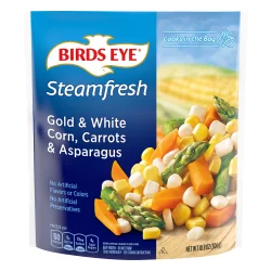 Birds Eye Steamfresh Gold & White Corn, Carrots & Asparagus