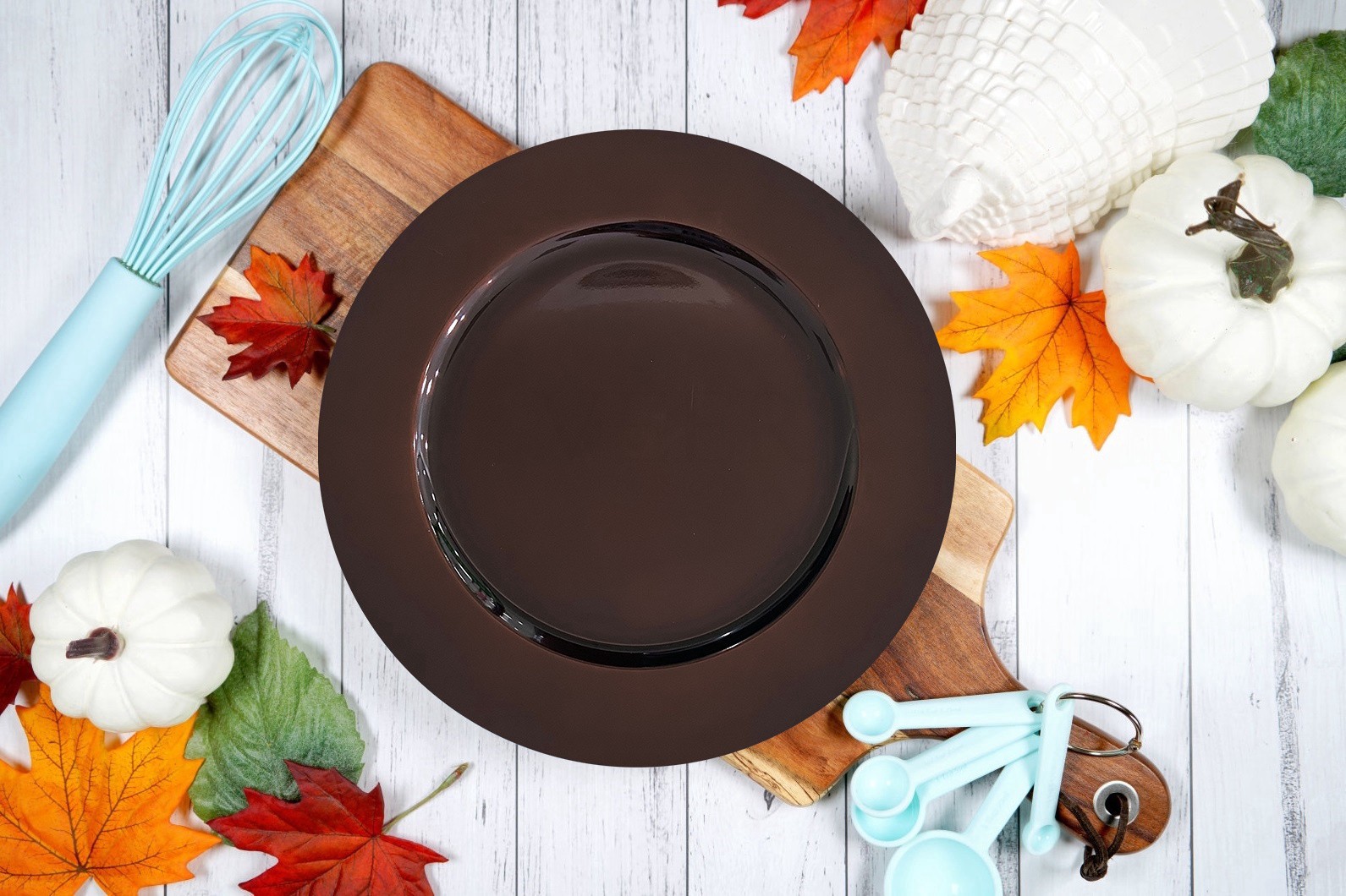 slide 2 of 5, 13" Chocolate Charger Plate By Celebrate It, 13 in