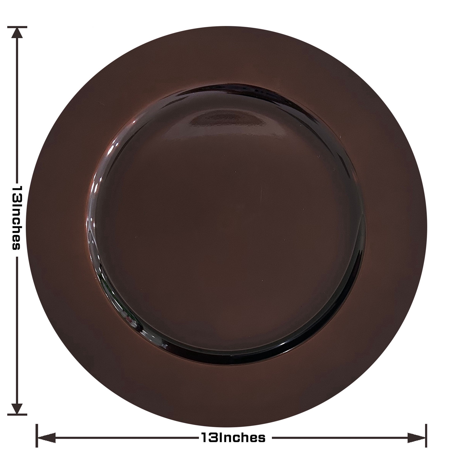 slide 3 of 5, 13" Chocolate Charger Plate By Celebrate It, 13 in