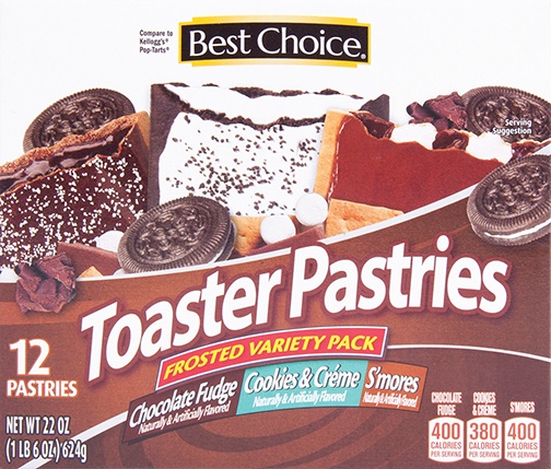 slide 1 of 1, Best Choice Frosted Variety Pack Toaster Pastries, 12 ct