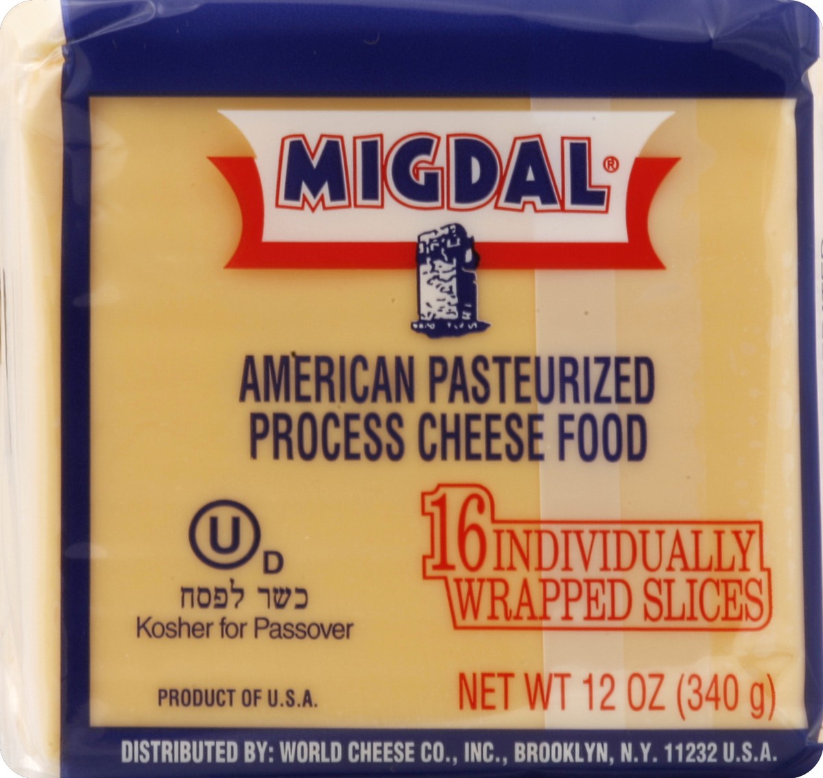 slide 1 of 5, Migdal Cheese Food 16 ea, 16 ct