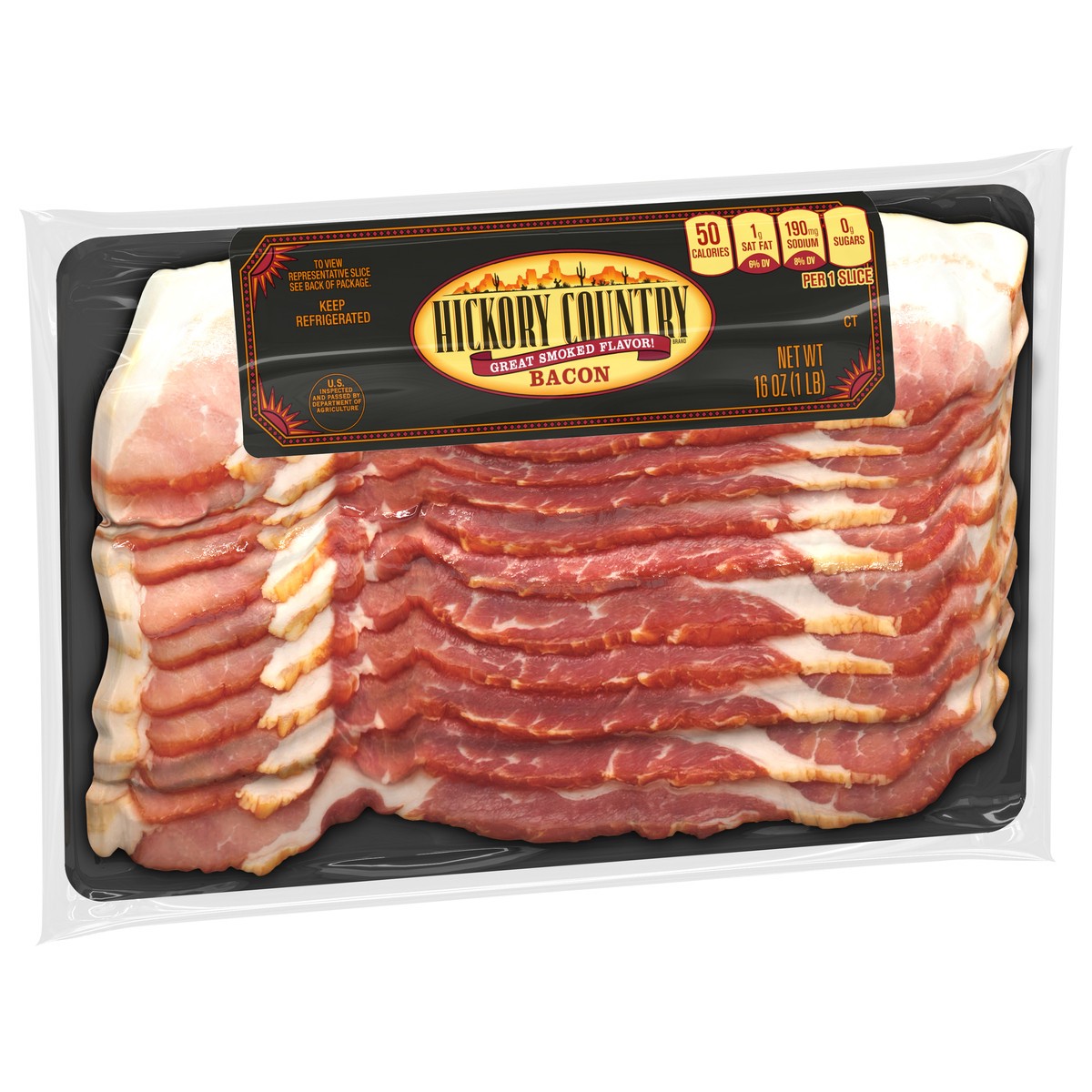 slide 11 of 11, Hickory Country Smoked Bacon, 16 oz Pack, 1 lb