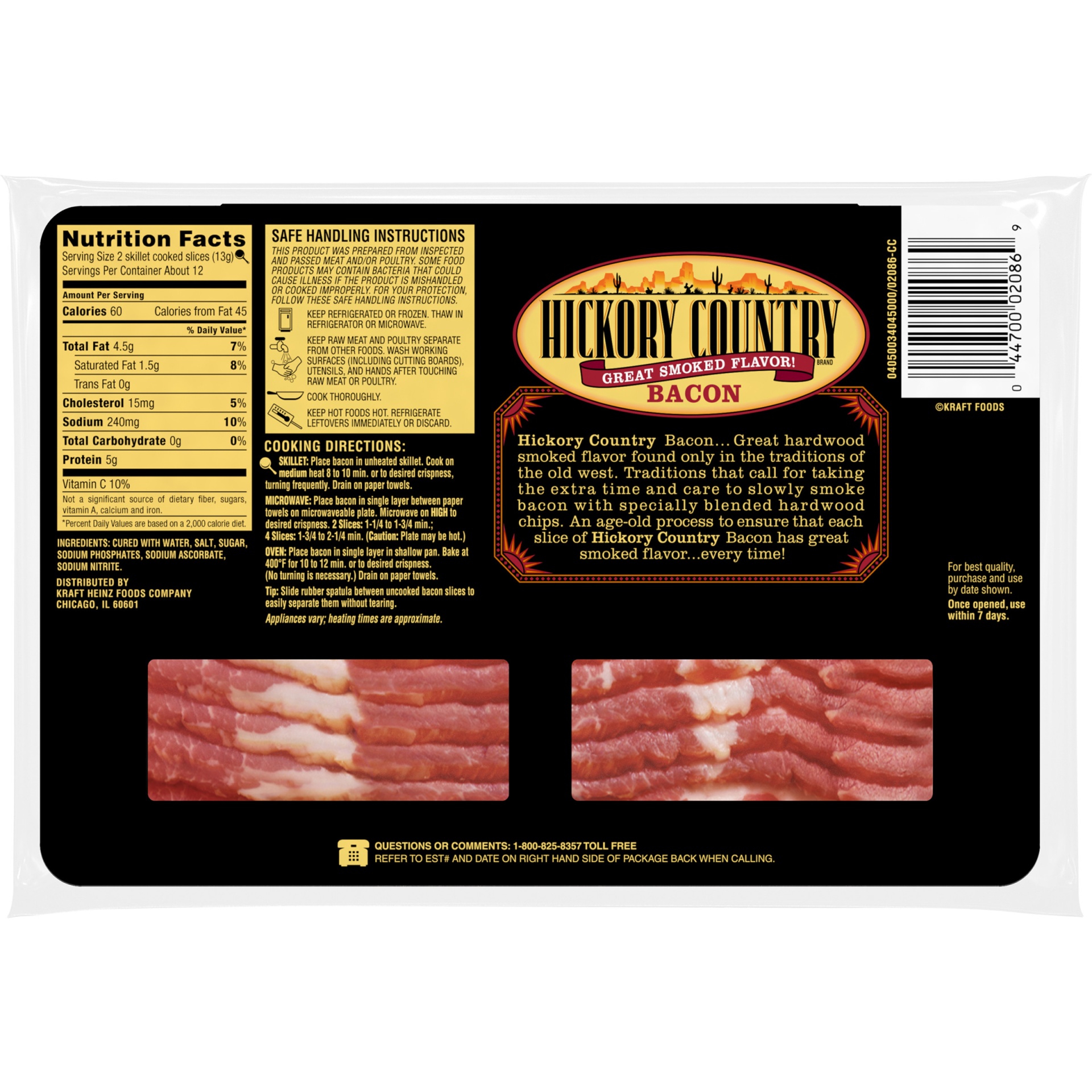 slide 2 of 2, Hickory Country Smoked Bacon Pack, 16 oz
