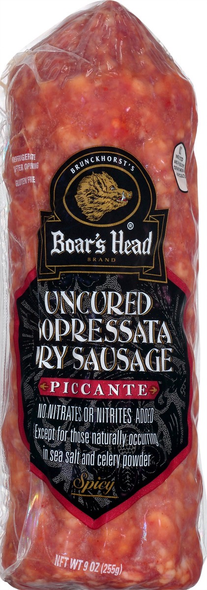 slide 9 of 11, Boar's Head Sopressata Dry Sausage Piccante, 9 oz