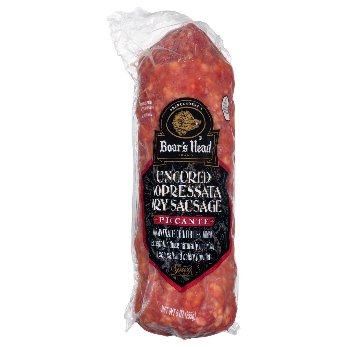 Boar's Head Piccante Uncured Sopressata Spicy Dry Sausage 9 oz 9 oz Shipt