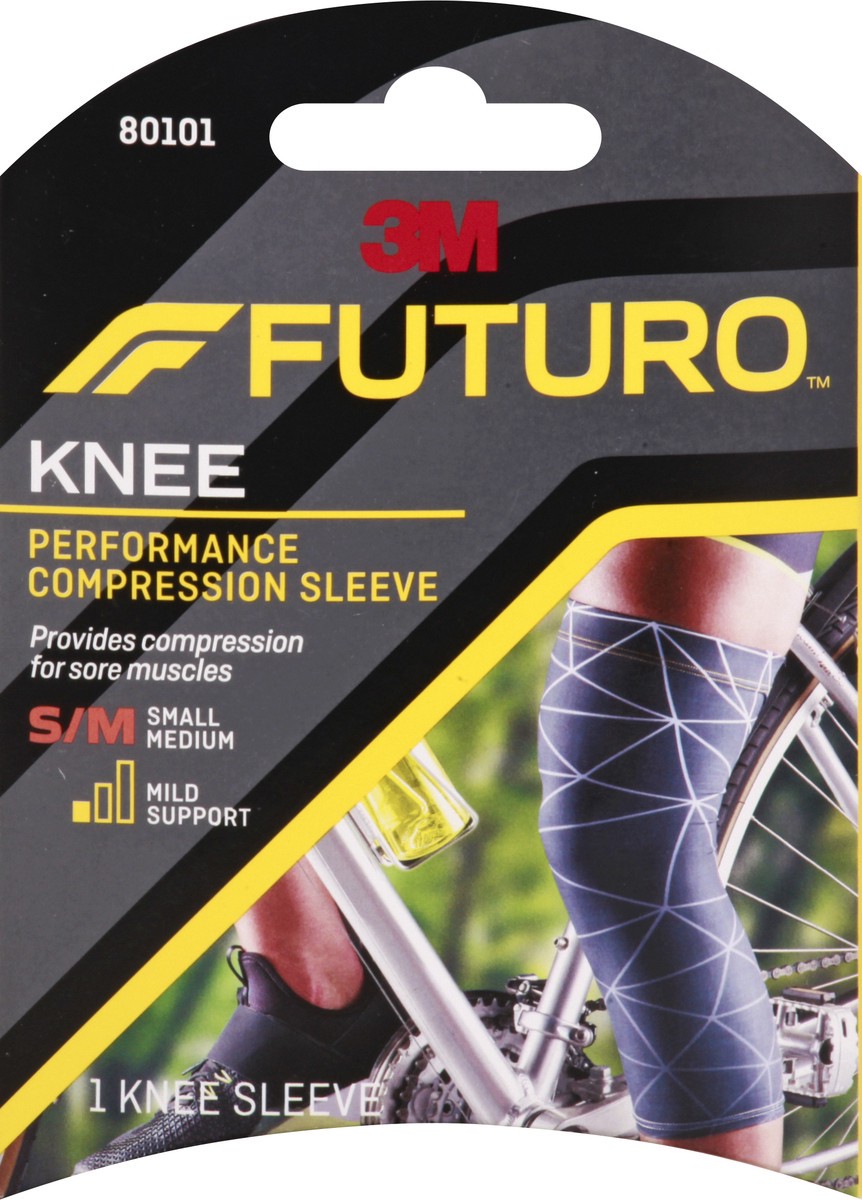 slide 3 of 9, 3M Futuro Small Medium Mild Support Knee Sleeve 1 ea, 1 ct