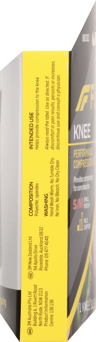 slide 4 of 9, 3M Futuro Small Medium Mild Support Knee Sleeve 1 ea, 1 ct