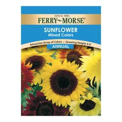 Ferry Morse Mixed Color Sunflower Seed Packet
