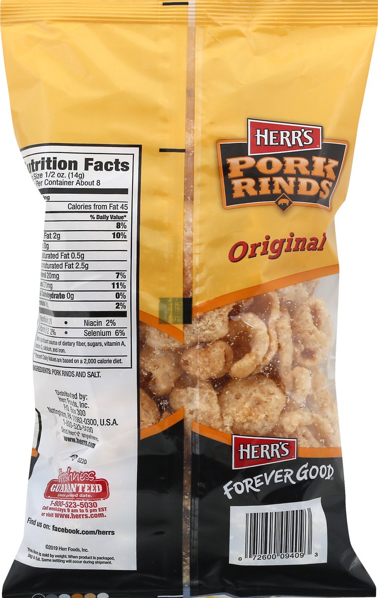 slide 9 of 10, Herr's Original Pork Rinds 3.75 oz, 3.25 oz