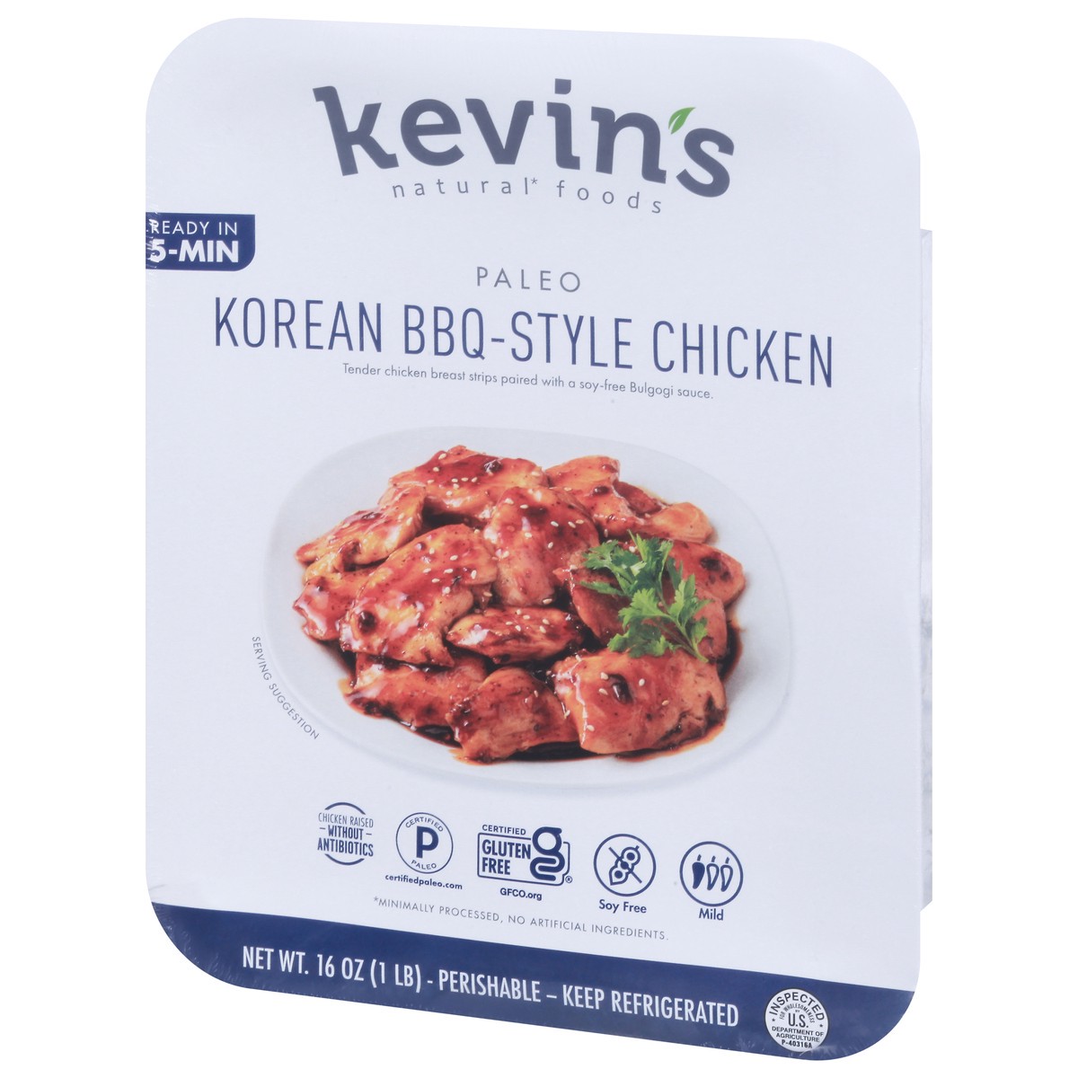 slide 7 of 9, Kevin's Natural Foods Paleo Korean BBQ-Style Chicken 16 oz, 16 oz