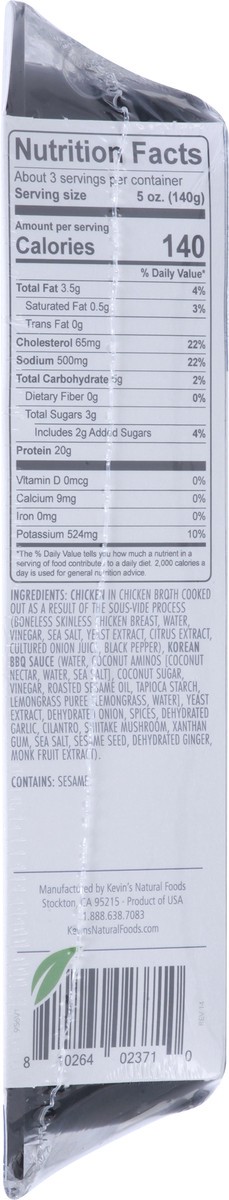 slide 6 of 9, Kevin's Natural Foods Paleo Korean BBQ-Style Chicken 16 oz, 16 oz