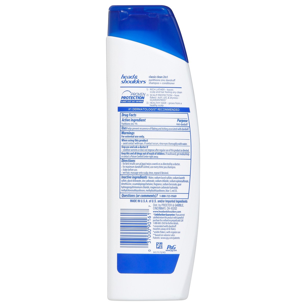 slide 8 of 13, Head & Shoulders Classic Clean 2 in 1 Shampoo + Conditioner 8.45 fl oz, 8.45 fl oz