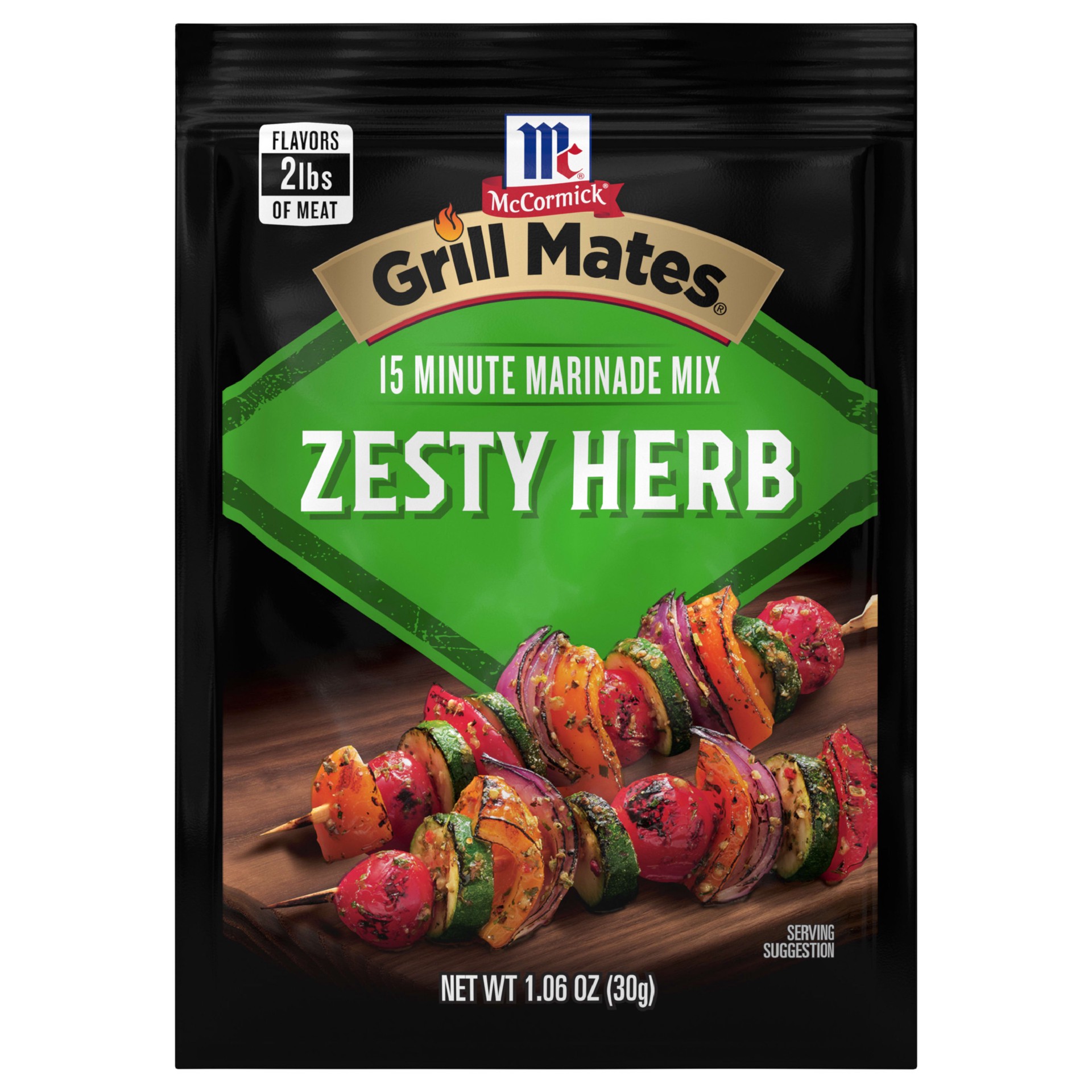 slide 1 of 5, McCormick Grill Mates Marinade Mix - Zesty Herb, 1.06 oz