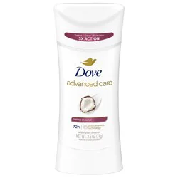 Dove Advanced Care Caring Coconut Antiperspirant Deodorant Stick 2.6 Oz