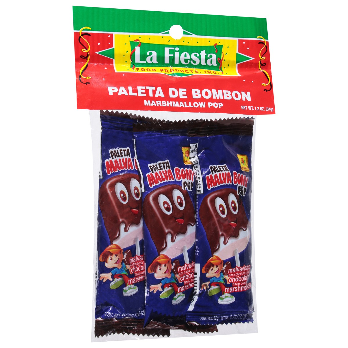 slide 2 of 4, La Fiesta Chocolate Marshmallow Pop 1.2 oz, 1.2 oz