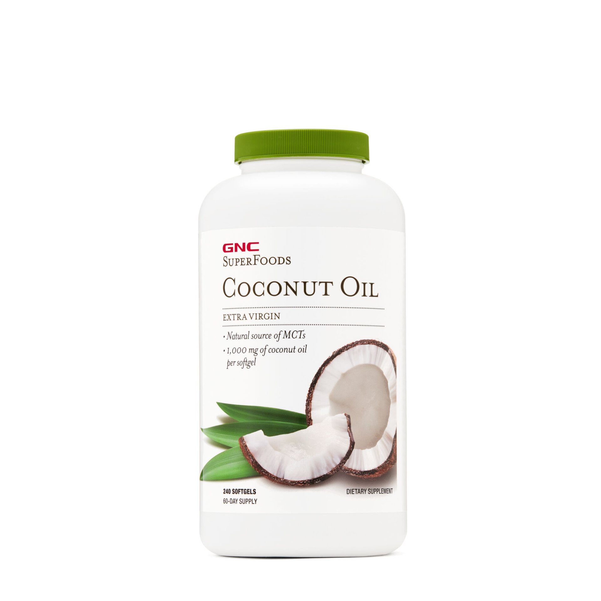 slide 1 of 1, GNC SuperFoods Coconut Oil Extra Virgin, 240 ct