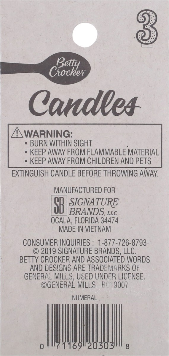 slide 2 of 10, Betty Crocker Birthday Candle, 1 ct