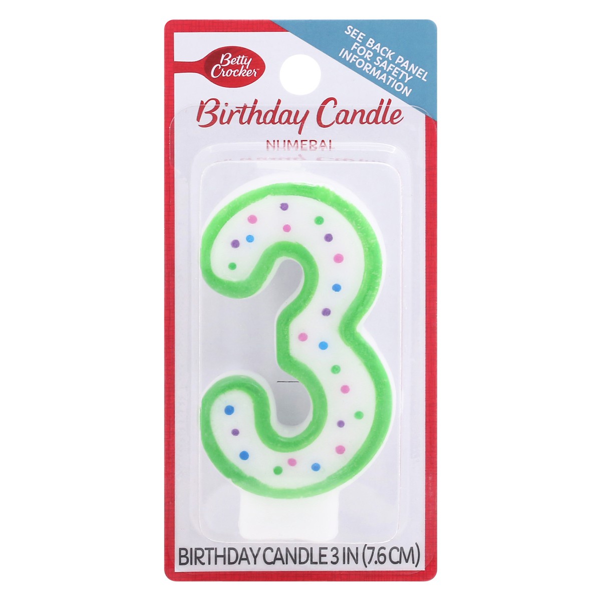 slide 5 of 10, Betty Crocker Birthday Candle, 1 ct