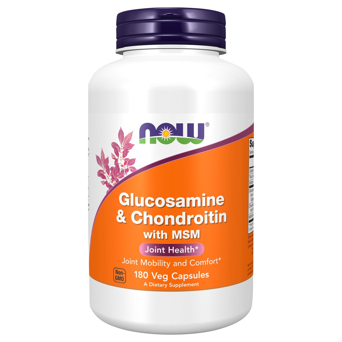 slide 1 of 3, NOW Foods Glucosamine&Chondroitin 180Cap, 180 ct