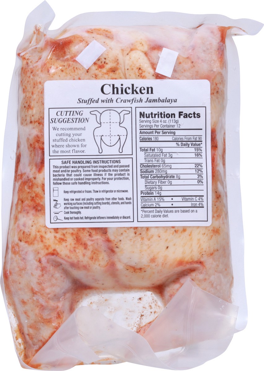 slide 2 of 9, La Boucherie Chicken Stuffed with Crawfish Jambalaya 48 oz, 48 oz