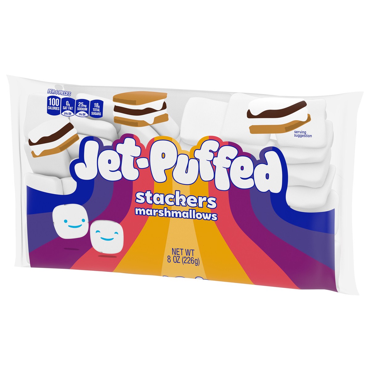 slide 2 of 9, Jet-Puffed Stacker Marshmallow Stackers, 8 oz