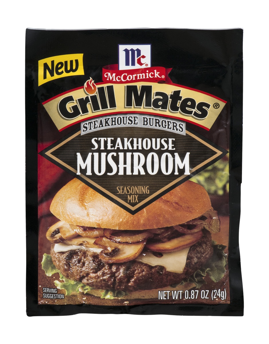 slide 1 of 6, McCormick Grill Mates Steakhouse Mushroom Seasoning Mix, 0.87 oz