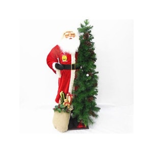 slide 1 of 1, CVS Santa with Tree and LED Lights, 1 ct