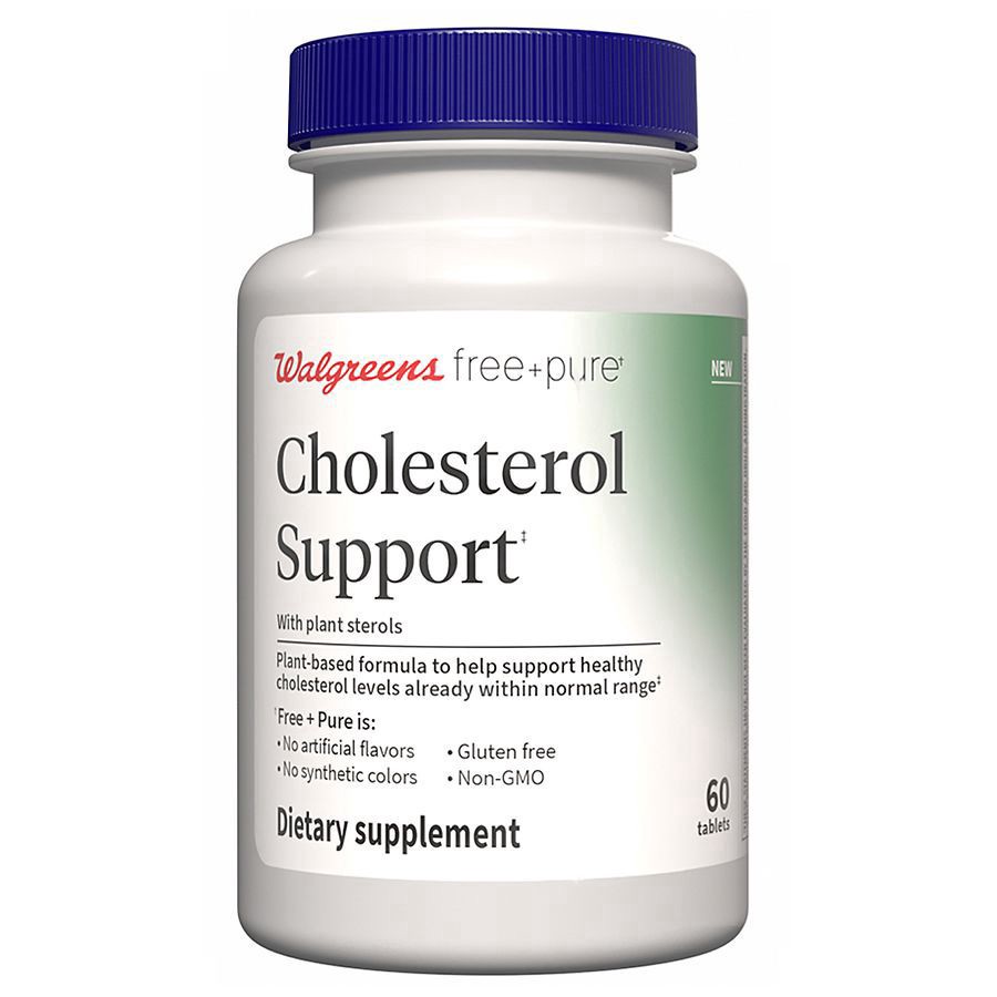slide 1 of 3, Walgreens Cholesterol Support with Plant Sterols, 60 ct