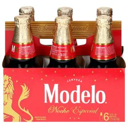 Modelo Noche Especial Amber Lager Mexican Import Beer, 6 pk 12 fl. oz. Bottles, 5.7% ABV