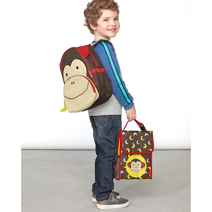 slide 3 of 5, Skip Hop Zoo Monkey Insulated Lunch Bag, 1 ct