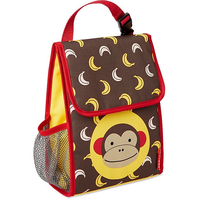 slide 1 of 5, Skip Hop Zoo Monkey Insulated Lunch Bag, 1 ct