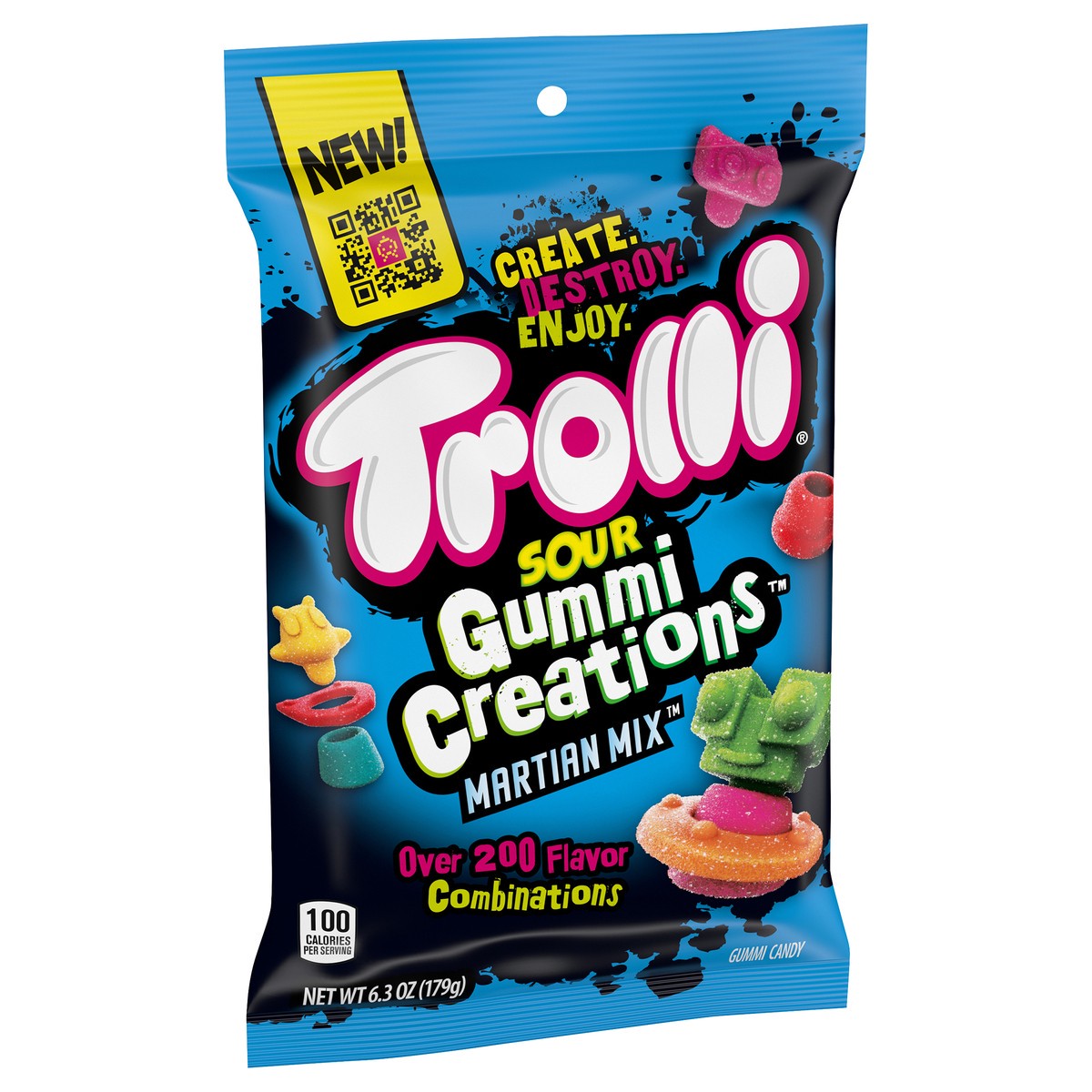 slide 4 of 11, Trolli Sour Gummi Creations Martian Mix Gummi Candy 6.3 oz 148380, 6.3 oz