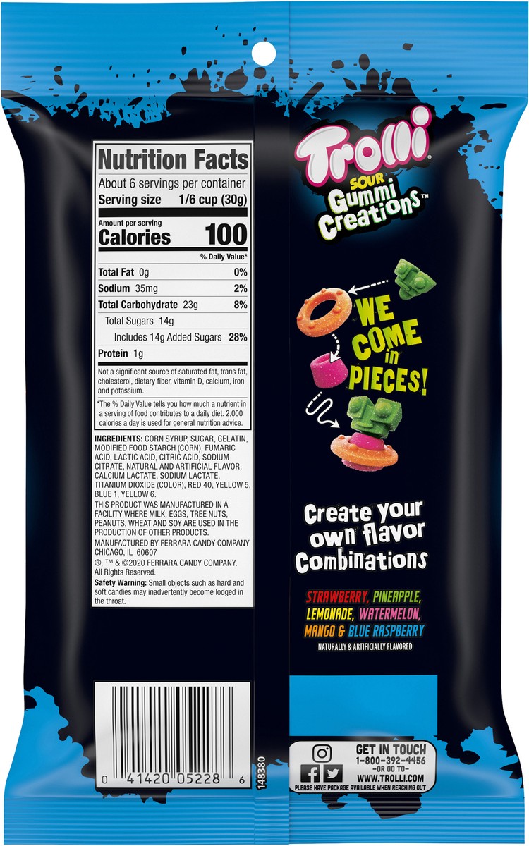 slide 3 of 11, Trolli Sour Gummi Creations Martian Mix Gummi Candy 6.3 oz 148380, 6.3 oz