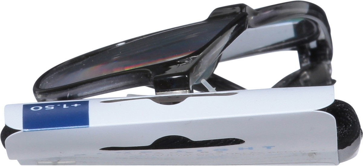 slide 3 of 12, Foster Grant Blue Light Black +1.50 Readers 1 ea, 1 ct