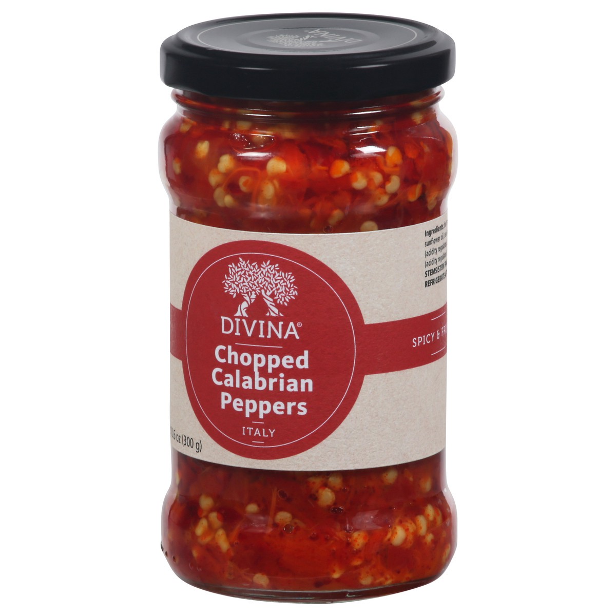 slide 3 of 9, Divina Chopped Calabrian Peppers, 10.2 oz