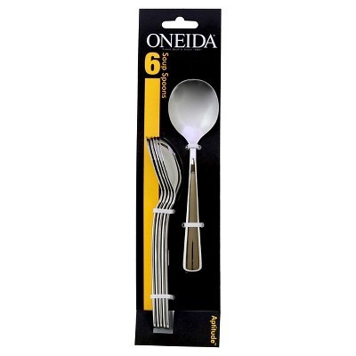 slide 1 of 1, Oneida Aptitude Soup Spoons, 6 ct