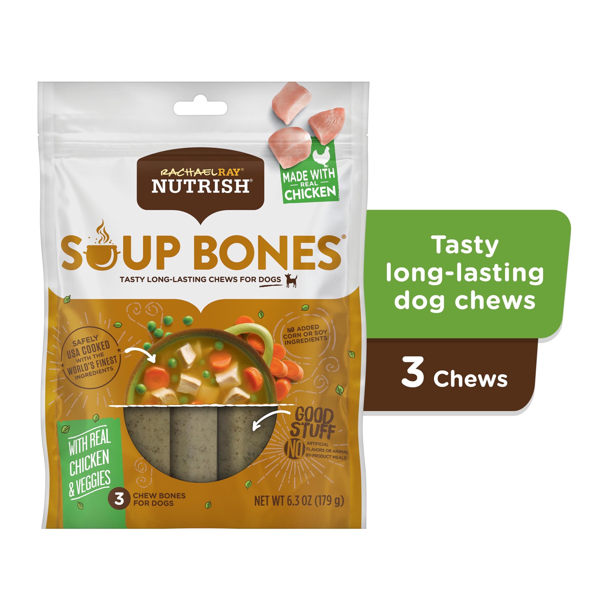 slide 8 of 9, Rachael Ray Nutrish Chicken & Vegetable Soup Bones Halloween Dental Dog Treats - 6.3oz, 6.3 oz