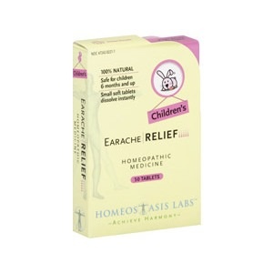 slide 1 of 1, Homeostasis Labs Children's Earache Relief Homeopathic Medicine, 50 ct