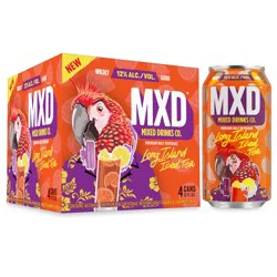 MXD Drinks Co. Premium Long Island Iced Tea Malt Beverage 4 x 12 fl oz Cans