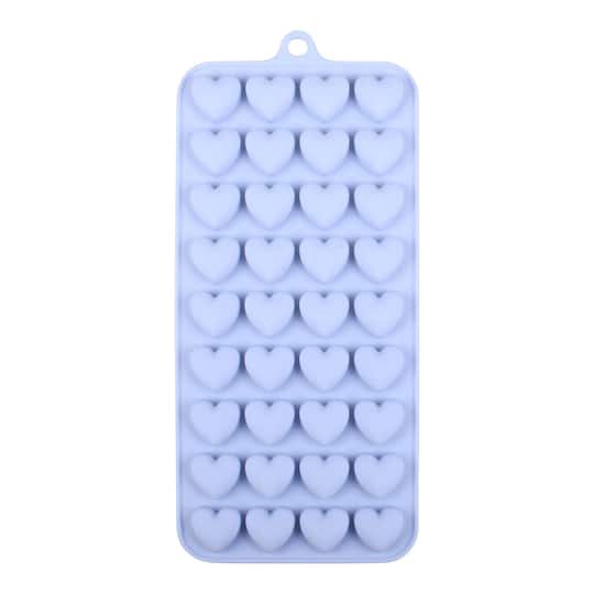 slide 1 of 4, Mini Hearts Silicone Candy Mold By Makery, 8.87 in x 0.59 in